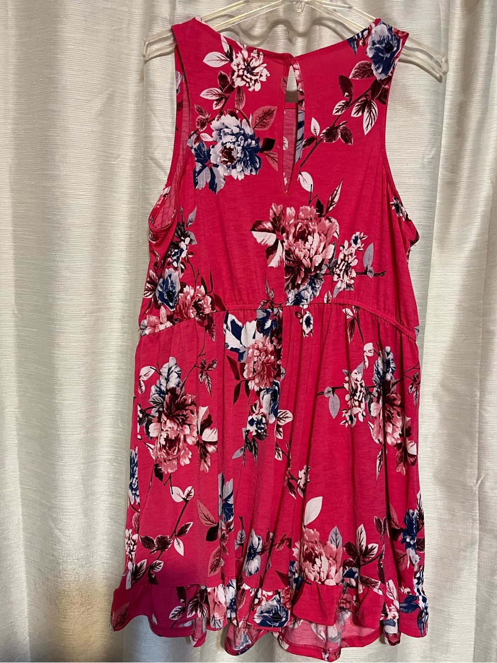 NWT 2X Romper by Emerald in gorgeous bright pink and blue floral print! - Picture 4 of 5